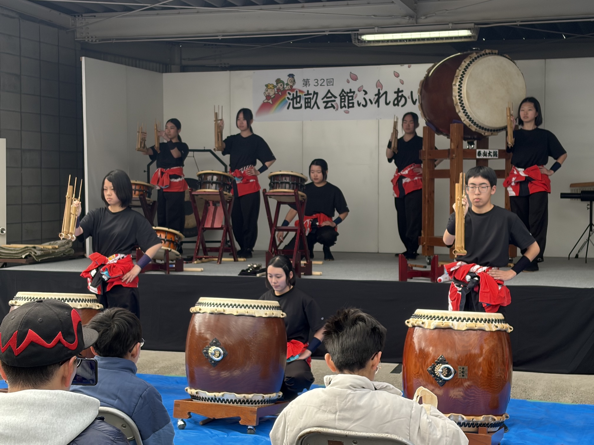 3/8玉島池畝会館ふれあい文化祭（和太鼓部） | 岡山県立玉島商業高等学校